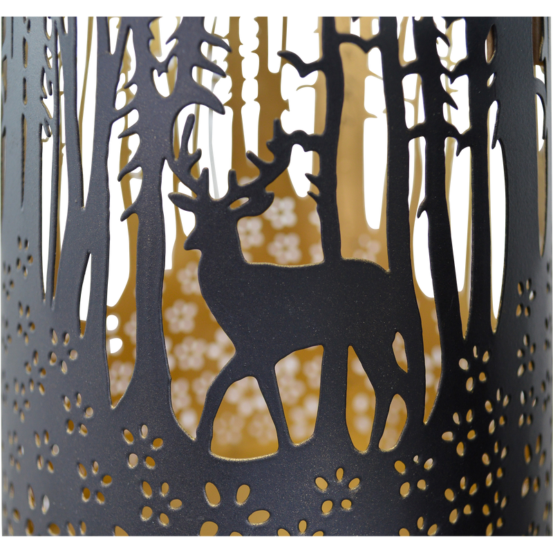 Windlicht D zwart/goud S/3