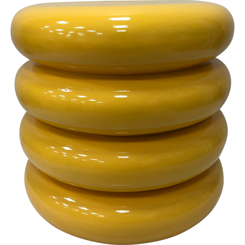 Bijzettafel Talum Mgo geel Ø40x40,5cm