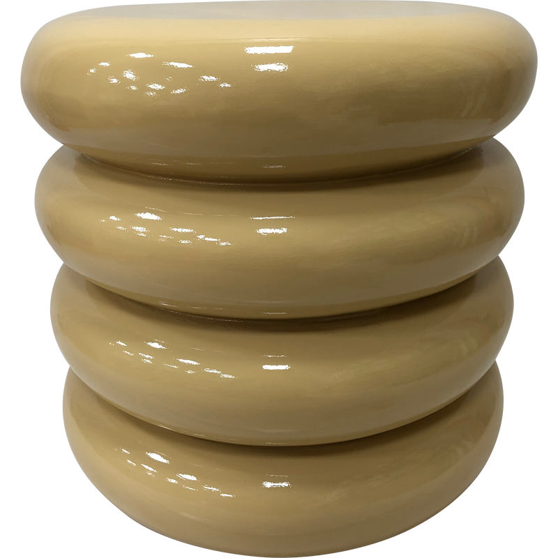 Bijzettafel Talum Mgo bruin Ø40x40,5cm