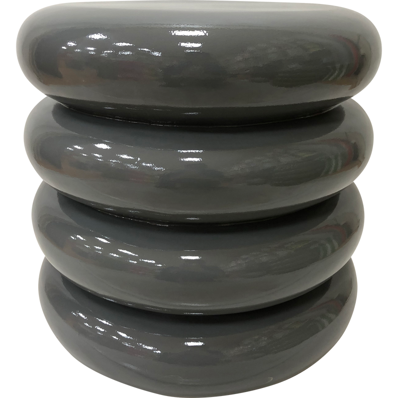 Bijzettafel Talum Mgo grijs Ø40x40,5cm