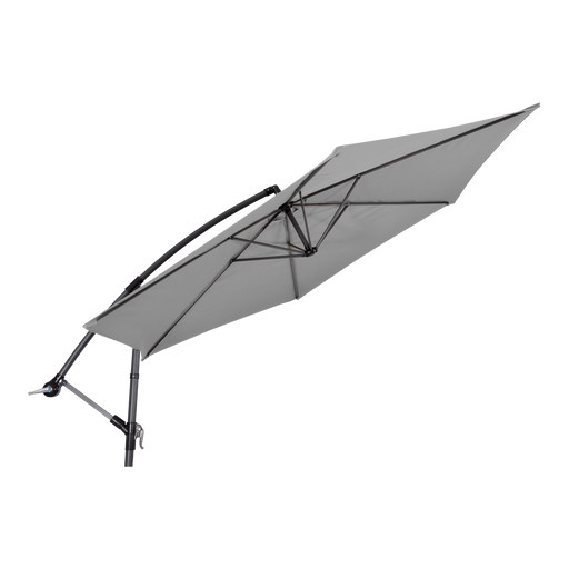 Zweefparasol Gemini grijs Ø3mtr