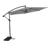 Zweefparasol Gemini grijs Ø3mtr