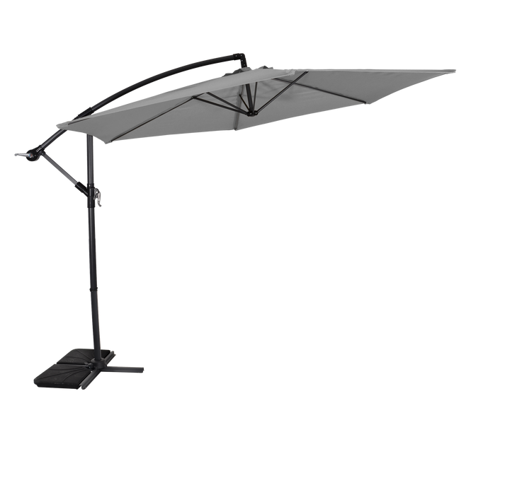 Zweefparasol Gemini grijs Ø3mtr