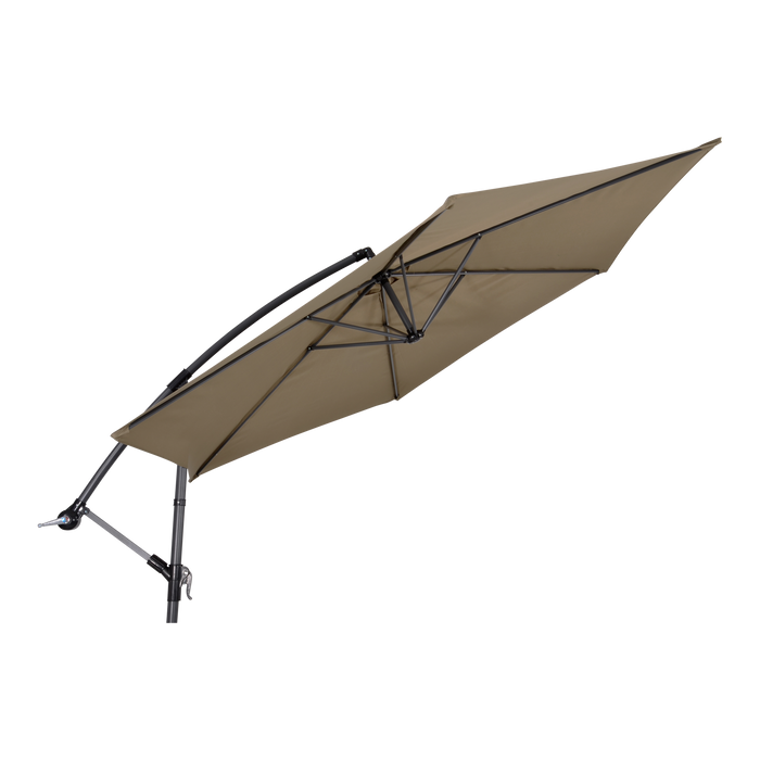 Zweefparasol Gemini taupe Ø3mtr