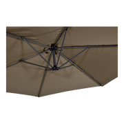 Zweefparasol Gemini taupe Ø3mtr