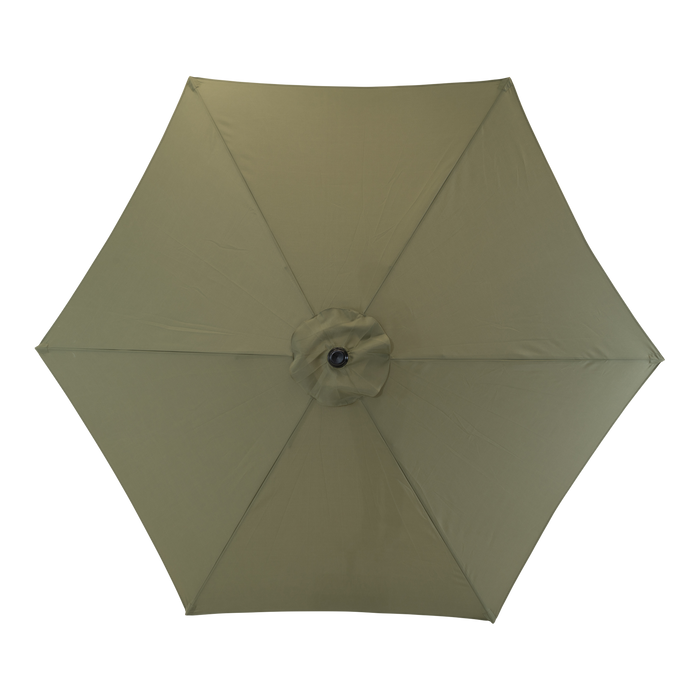 Parasol Gemini olive green Ø3mtr