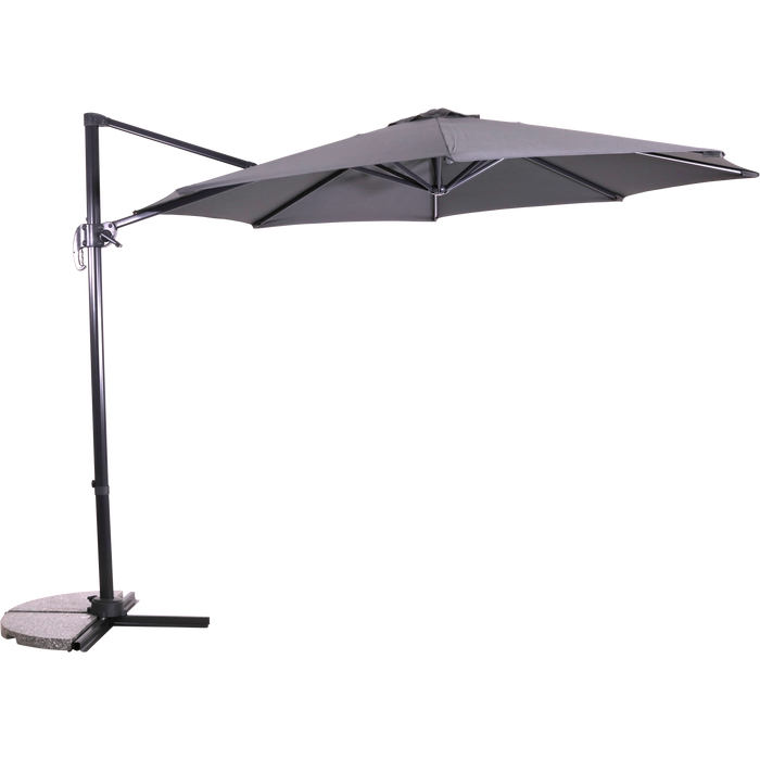 Zweefparasol Libra grijs Ø3mtr