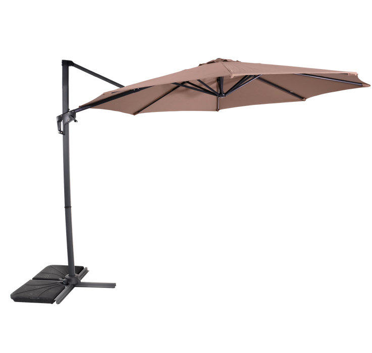 Zweefparasol Libra taupe Ø3mtr