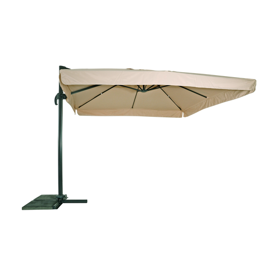 Zweefparasol Virgo ecru 3x3mtr