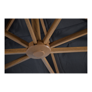 Zweefparasol VirgoFlex houtlook grijs  3x3mtr