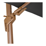 Zweefparasol VirgoFlex houtlook grijs  3x3mtr