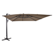 Zweefparasol Taurus taupe 3x4mtr