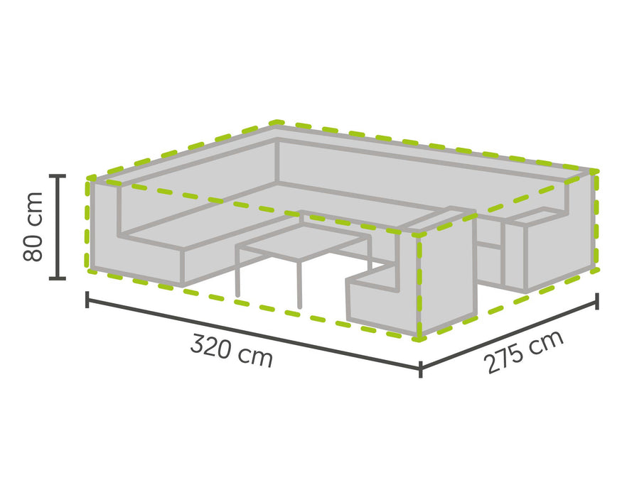 Schutzhülle für Lounge-Sets extra groß 320x275x80cm