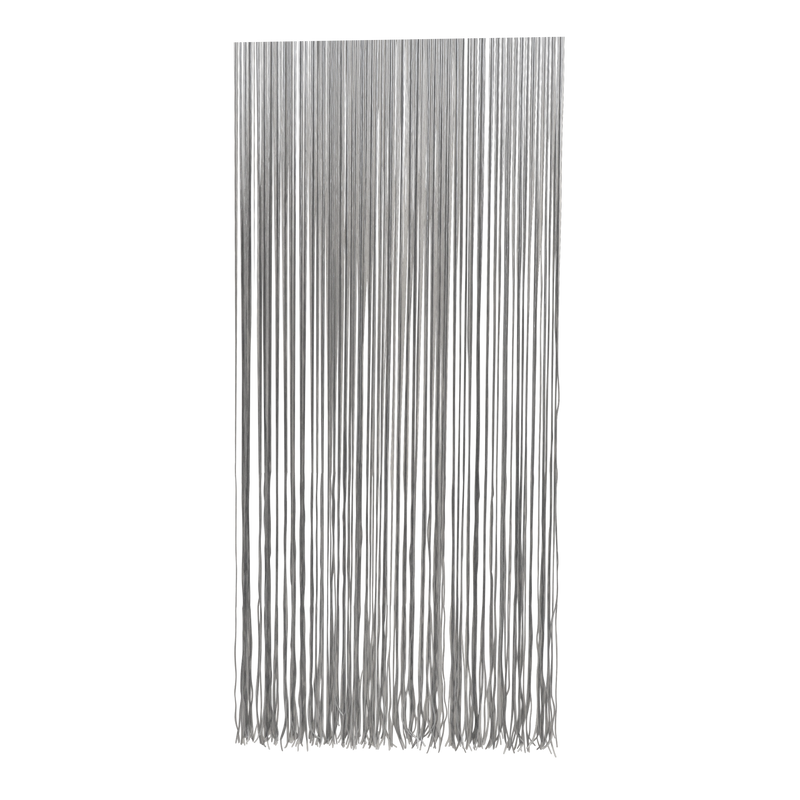 Deurgordijn PVC Spaghetti grijs 90x220cm, 360s