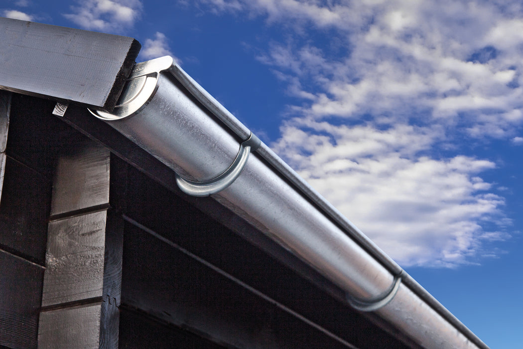 Toledo galvanised roof gutter set 125mm