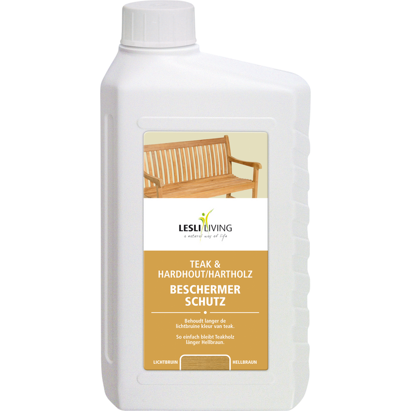 Teak, Bamboe en Hardhout protector lichtbruin, naturel, fles