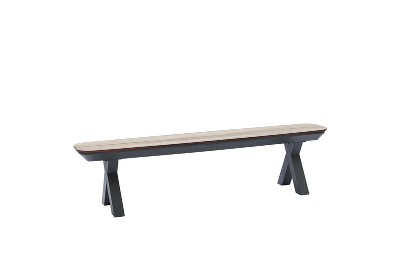 Bradford HPL bench, woodcolor