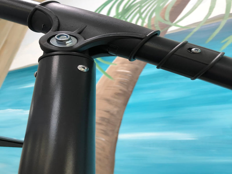 Menorca umbrella black Ø300 cm incl. cross base