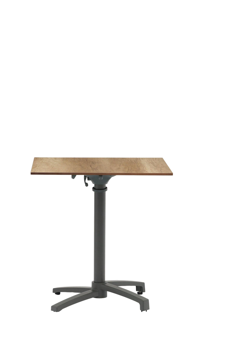 Julia HPL bistro table 70x70cm woodcolor