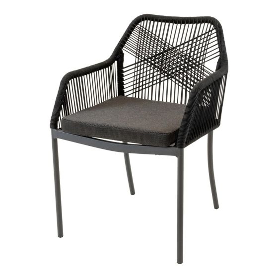 Stapelstoel Akita zwart