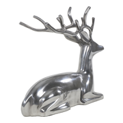 Beeld liggend Hert alu 30x18x30cm