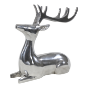 Beeld liggend Hert alu 25x10x25cm