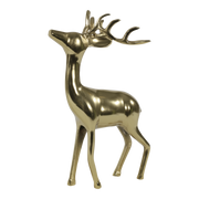 Figuur staand Hert alu goud 30x15x48cm