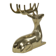 Figuur liggend Hert alu goud 25x10x25cm