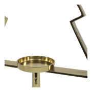 Kerstboom Aurum met windlicht alu goud met goud glas 89cm