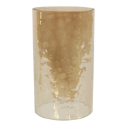 Kerstboom Aurum met windlicht alu goud met goud glas 89cm