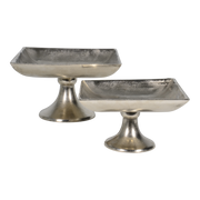 Schaal op voet Brush 24x24x13cm