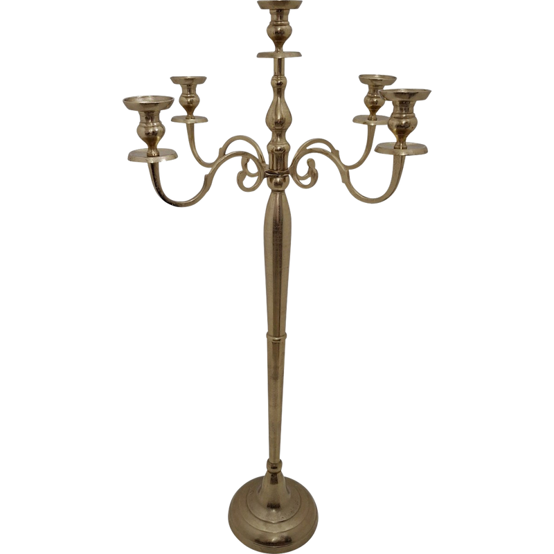 Kandelaar Classic Brush goud 144cm