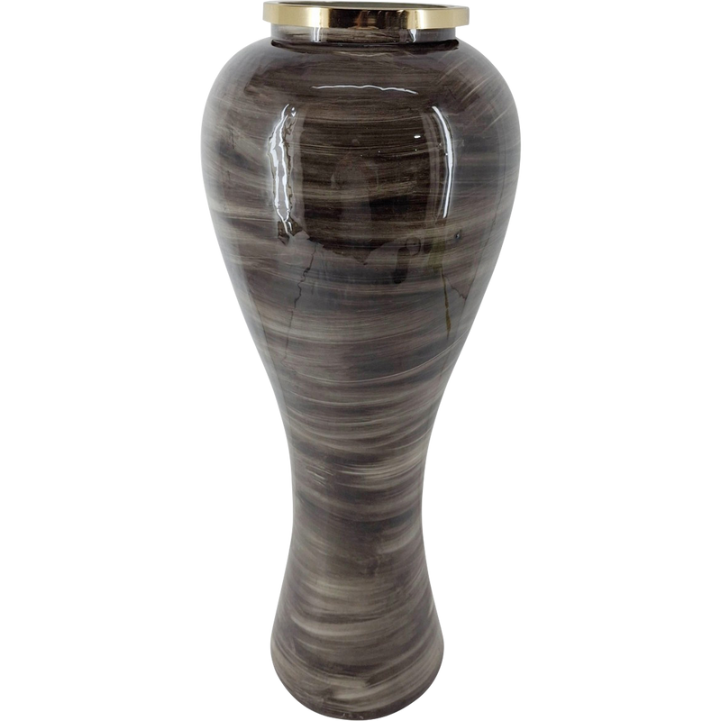 Vaas glas lichtgrijs ø25,5x66cm