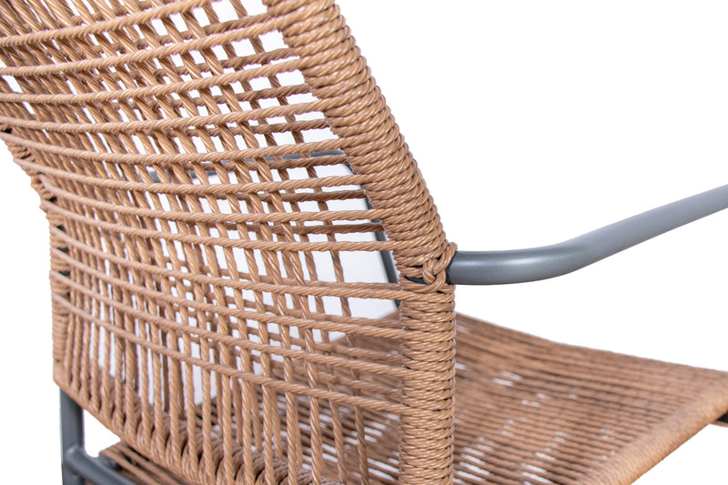 Lotte stacking chair brown