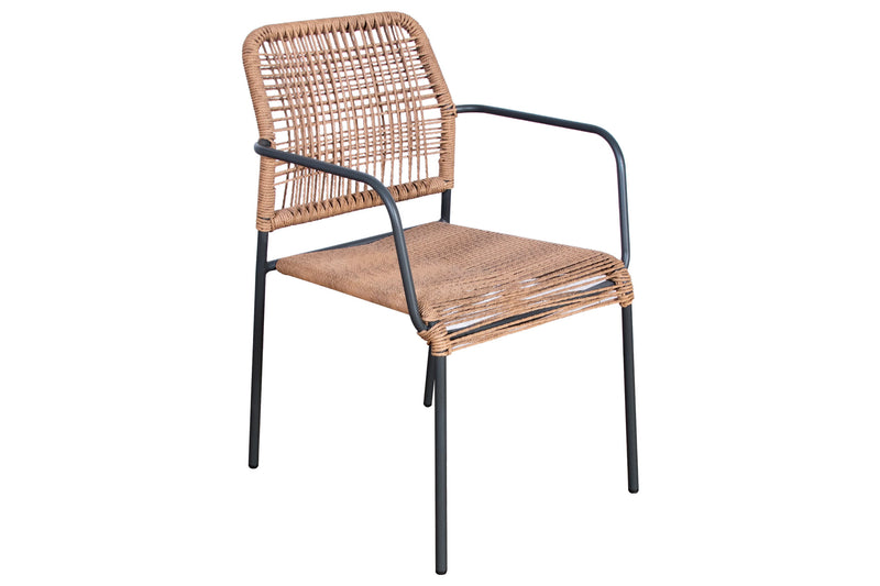 Lotte stacking chair brown