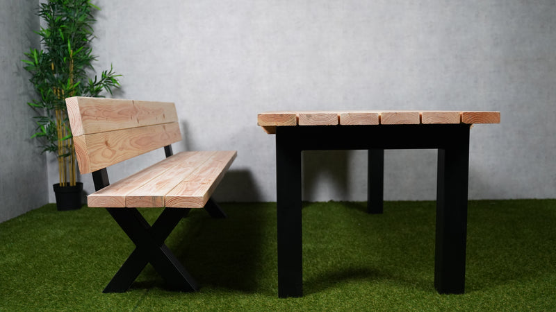 Serena Gartenbank | Douglasie/Stahl | Verschiedene Größen