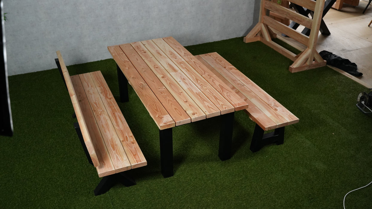 Tuintafel Ferrox | Douglas/Staal | Meerdere maten