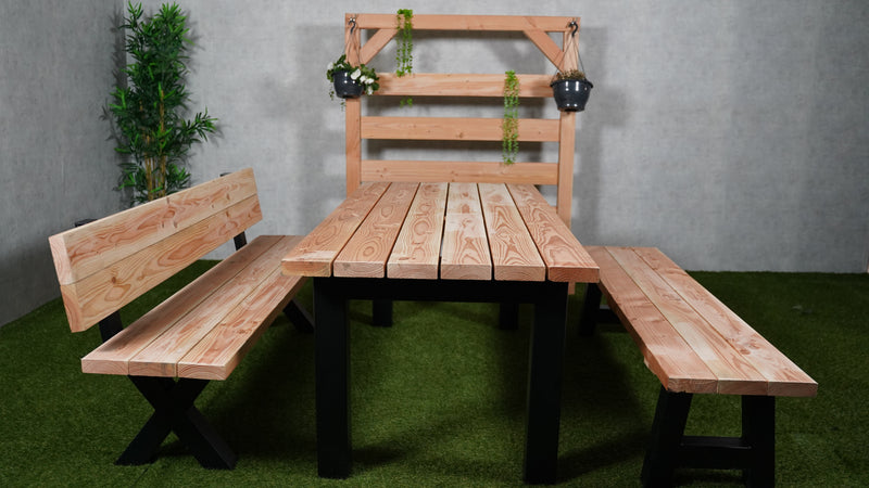 Tuintafel Ferrox | Douglas/Staal | Meerdere maten