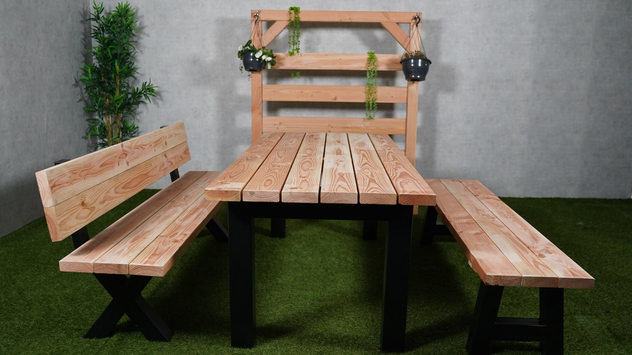Tuintafel Ferrox | Douglas/Staal | Meerdere maten
