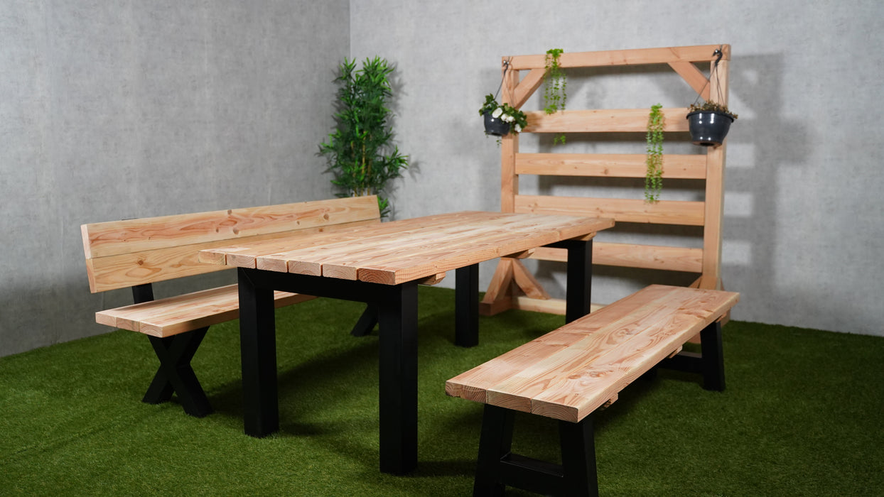 Tuinbank Serena | Douglas/staal | Meerdere maten