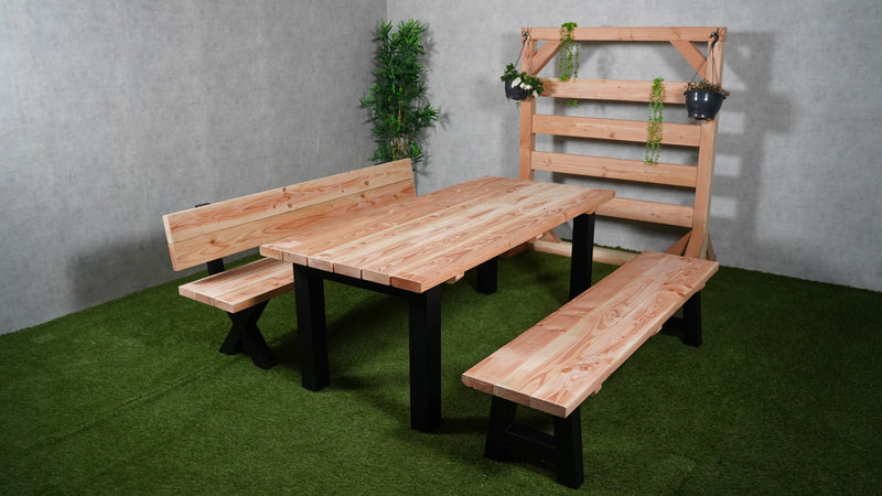 Tuintafel Ferrox | Douglas/Staal | Meerdere maten
