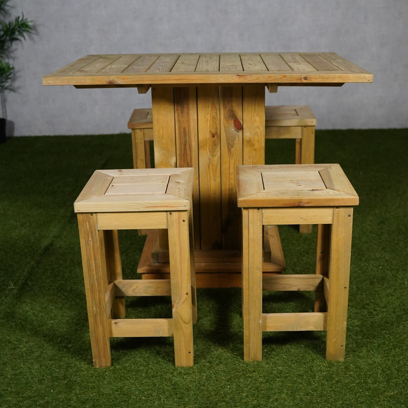 Barset Taverno | Geïmpregneerd | Tafel + 4 krukken