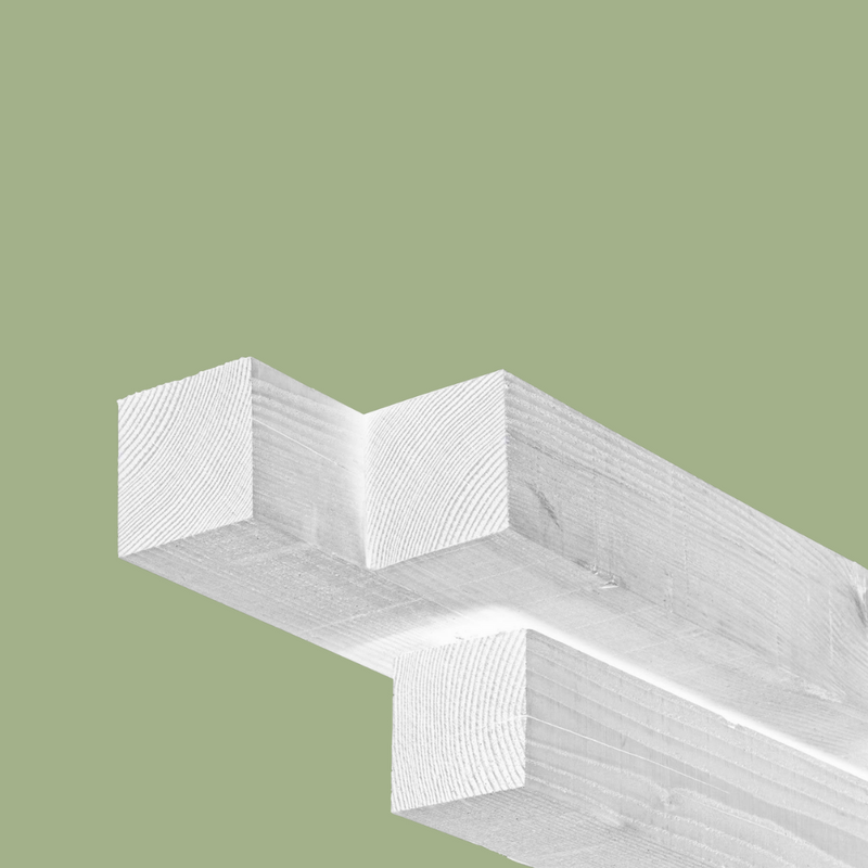 Houten poten wit verven