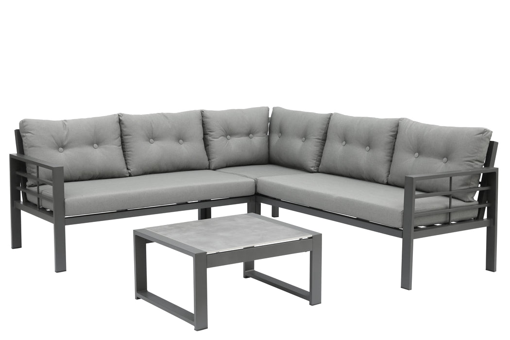 Lounge-Set Elba | Grau | 5 Personen