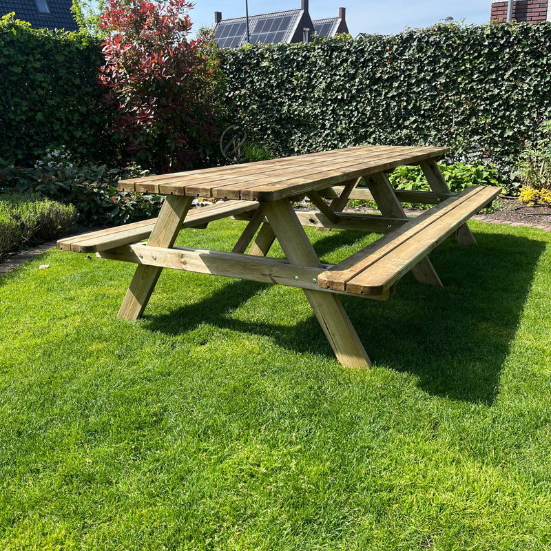Picknicktafel DeLuxe | Geïmpregneerd | 300 cm