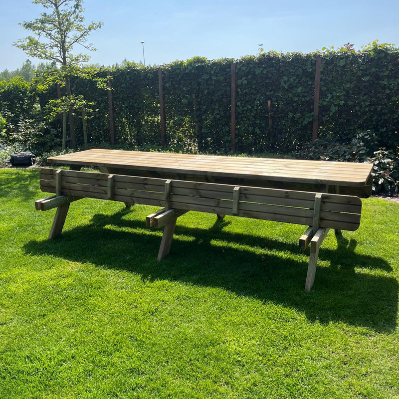 Picknicktafel DeLuxe | Geïmpregneerd | 300 cm