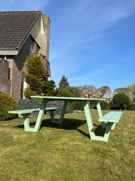 Picknicktafel London | Groen | Aluminium | 180cm