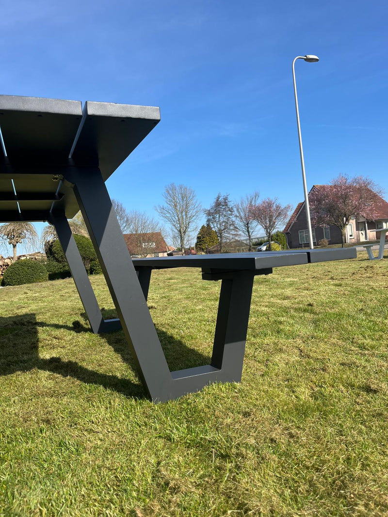 Picknicktafel London | Antraciet | Aluminium | 180cm
