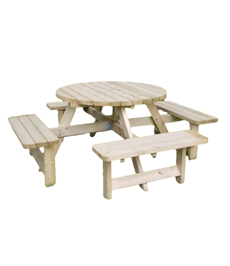 Picknicktafel Circulo | Geimpregneerd | Rond