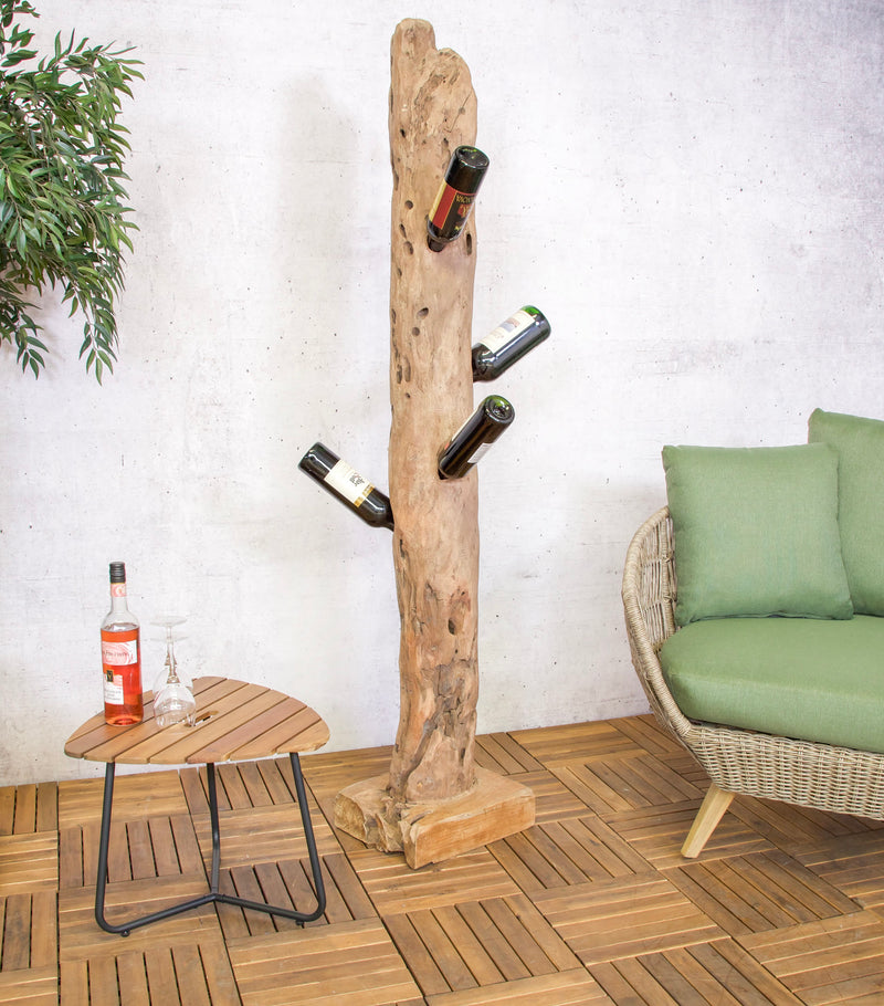 Weinlagerung aus peruanischem Teakholz